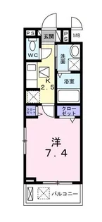 ライジング・フォーチュン【1階】の間取り