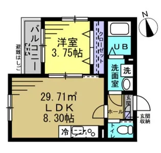 チルアウト八潮【3階】の間取り