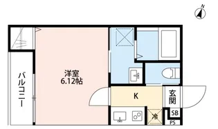 CRASTINE植竹町【2階】の間取り