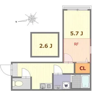 キチーム綾瀬【3階】の間取り