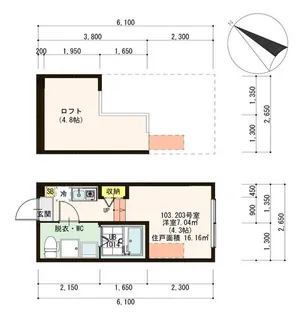 ハーモニーテラス鎌倉【1階】の間取り