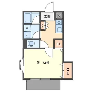 ハイツわかば【1階】の間取り