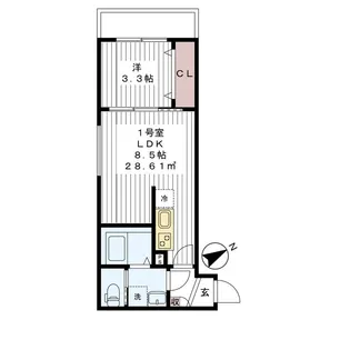 プランドールメゾン【1階】の間取り