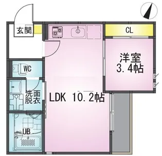 GRANDTIC 大宮【1階】の間取り