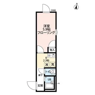アムール南千住【1階】の間取り
