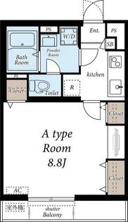 グレイス堀切菖蒲園【2階】の間取り