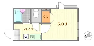 ノーザンロード江北【2階】の間取り