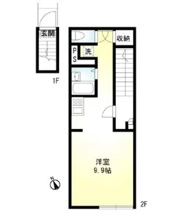 エスタシオン大成【2階】の間取り