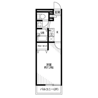 アンプルール フェール 加茂宮【1階】の間取り