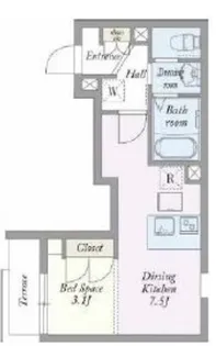 RIS壱番館【1階】の間取り