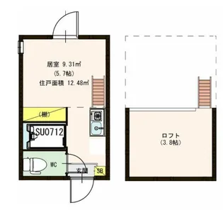 スカイソレイユ【2階】の間取り