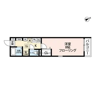 エクセラン馬橋north【1階】の間取り