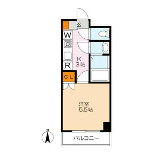 蕨テラス【4階】の間取り