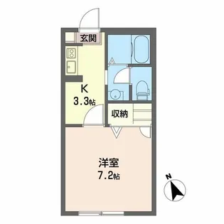 ローズガーデン【1階】の間取り