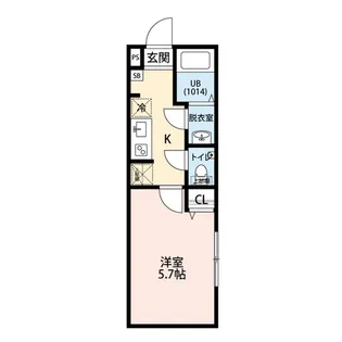 エクセラン西尾久South【2階】の間取り