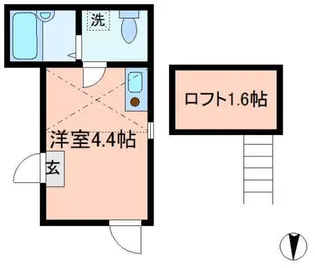ゼネラルハイツ南花畑【3階】の間取り