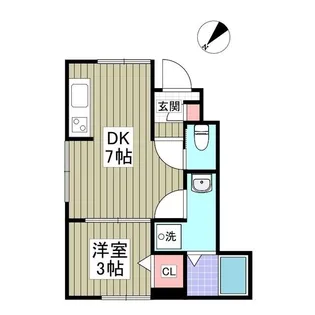 リーブルファイン春日部八丁目Ⅱ【1階】の間取り