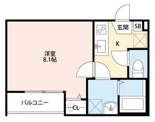 ソレイユ西川口【3階】の間取り