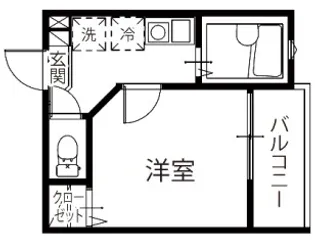 メルディア西新井本町【1階】の間取り