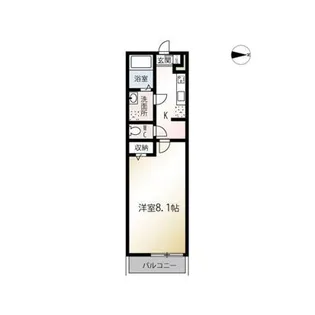 エステイトB東岩槻【1階】の間取り
