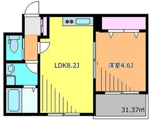 リーブルファイン桶川【1階】の間取り