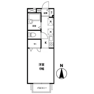 メゾンかんとう【1階】の間取り