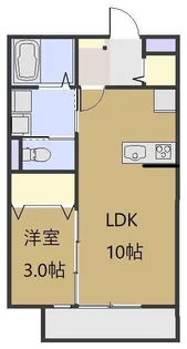 ソレイユ シャルマン【1階】の間取り