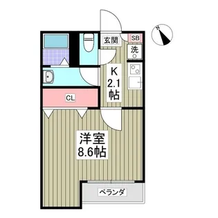 ユニバーサルシティ【1階】の間取り