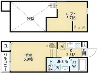 アクアプレイス日進【2階】の間取り