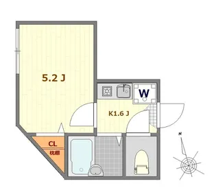 エスト綾瀬【1階】の間取り