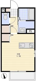 ラフィネ B棟【2階】の間取り