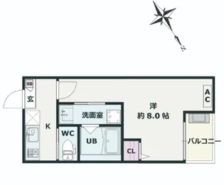 Jack marugasakiⅡ【1階】の間取り