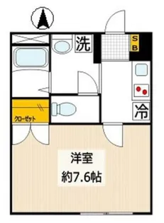 アンプルールフェールアミーⅠ【2階】の間取り