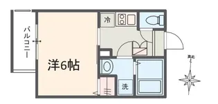 MELDIA南浦和Ⅱ【3階】の間取り