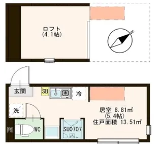 リバーフロントテラス平井【2階】の間取り