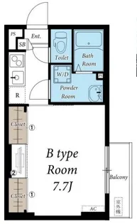 リブリ・南浦和【1階】の間取り