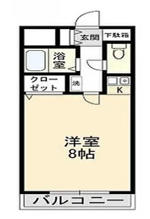 第261シティプラザ大宮大成B【1階】の間取り