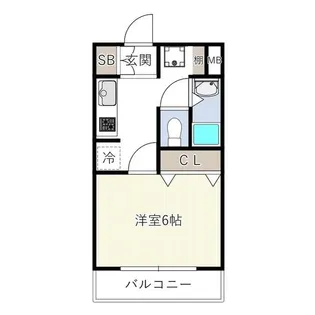 ウインベルデュエット大宮第13【3階】の間取り