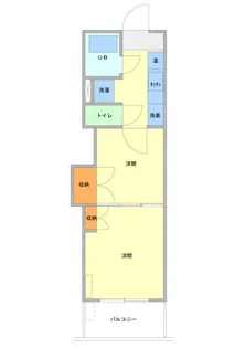レジデンスカープ大宮【1階】の間取り