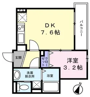 ウイングA【2階】の間取り
