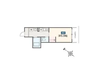MELDIA東岩槻駅前【3階】の間取り