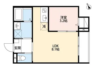 グランデール春日部【3階】の間取り