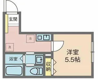 エアカーサ四ツ木【2階】の間取り