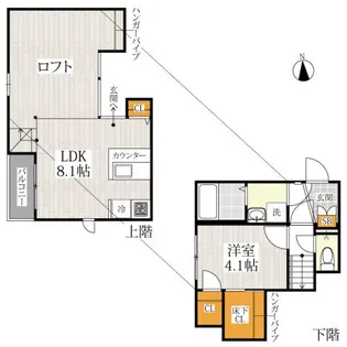 CB大宮グロース【1階】の間取り