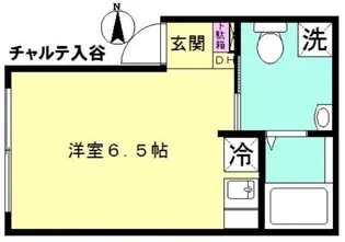 チャルテ入谷【1階】の間取り