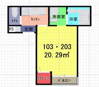 ソレイユ春日部南【2階】の間取り