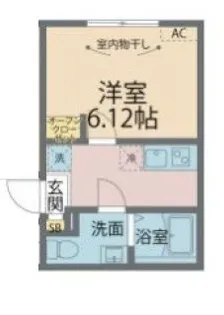 カインドネス武蔵浦和Ⅱ【1階】の間取り