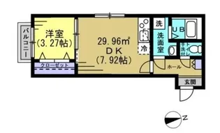 ヴィラ北松戸【1階】の間取り