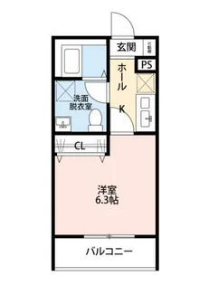 ルナモンド大和田【2階】の間取り
