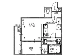 KEIAI RESIDENCE 大和田Ⅴ【2階】の間取り